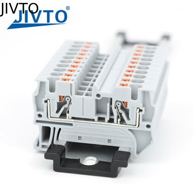 PT4 Push-in Terminal Strip Plug PT-4 4mm2 Kabel łącznik elektryczny łącz Din Rail bezszruby Terminal Block PT 4