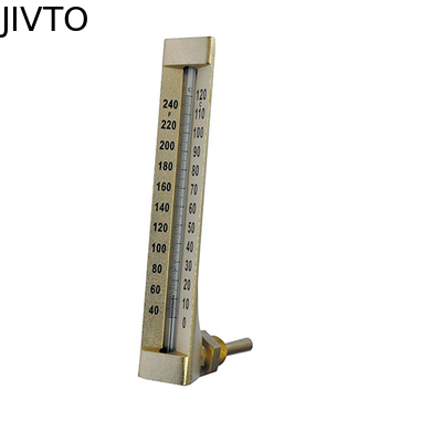 Czerwony płyn wewnątrz 60MM 90deg Przemysłowe szklane termometry 3/4 '' BSP